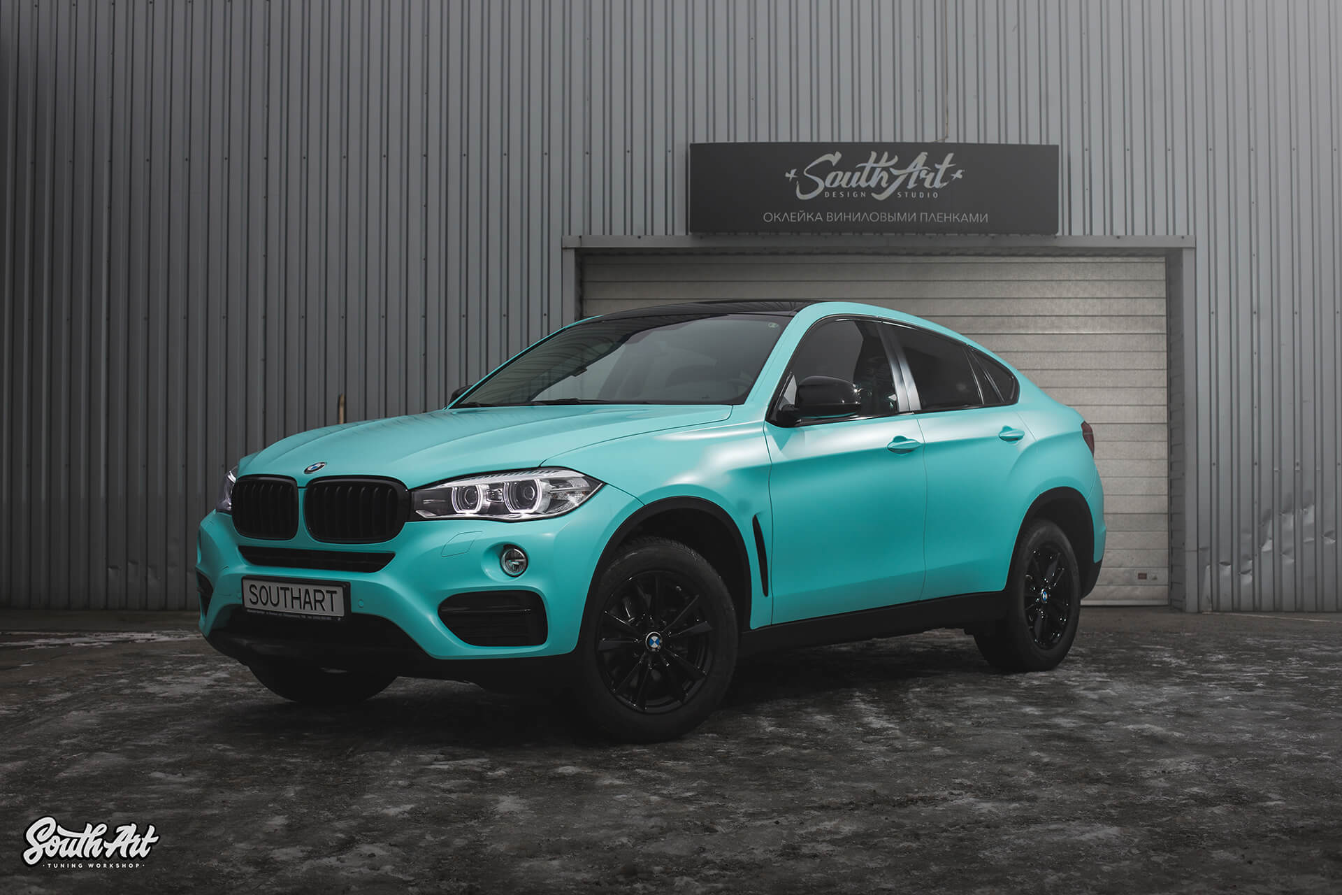 Захист, тонування, детейлінг та обклеювання плівкою авто BMW X6 | South.Art  Ukraine